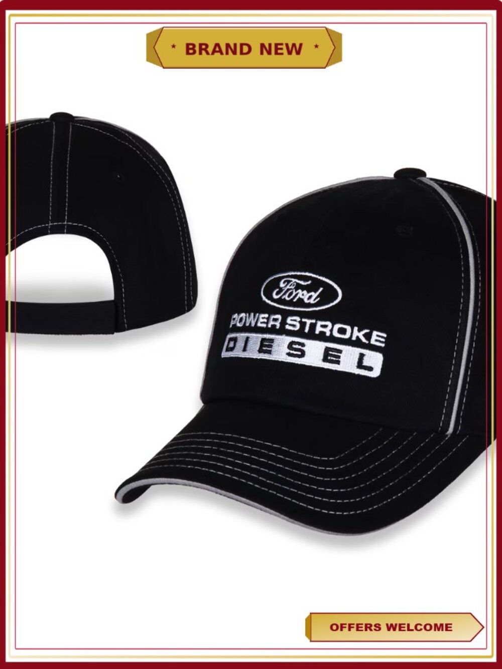 Ford Powerstroke Diesel Adjustable Ball Cap Hat